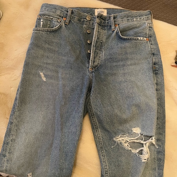 Citizens of Humanity Charlotte high rise straight leg Jean - moondust - Picture 6 of 16